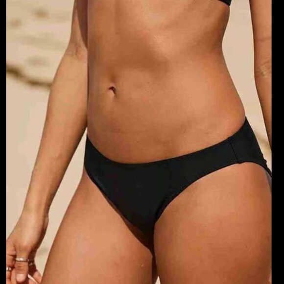 aerie Other - Aerie Cheeky Bikini Bottom Womens XXL Black Swim Brief NWT Minimalist